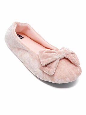 MUK LUKS Crushed Velvet Ballerina Slipper Size X-Large 16435